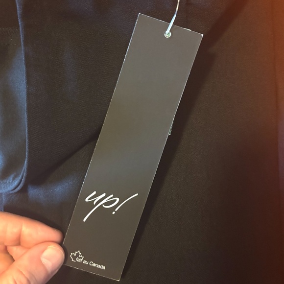 Up! Black body-shaping high waist stretch pant made in Canada NWT - Picture 6 of 13